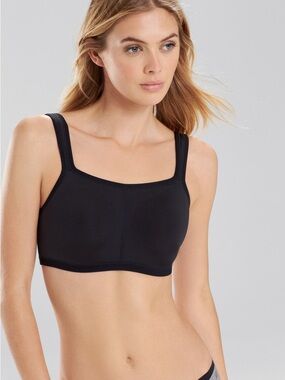 Natori Yogi Contour Convertible Sports Bra 40DDD Black Full Coverage Underwire